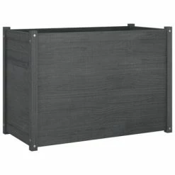 VidaXL Jardinière d'extérieur Gris 100x50x70 cm Bois de pin massif