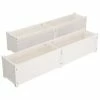 VidaXL Lits surélevés de jardin 2 pcs Blanc 150x31x31cm Bois de sapin