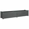 VidaXL Lit surélevé de jardin Gris 150x31x31 cm Bois de sapin massif