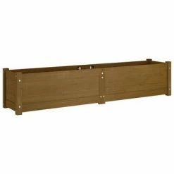 VidaXL Lit surélevé de jardin Marron miel 150x31x31 cm Bois de sapin