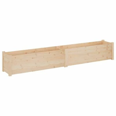 VidaXL Jardinière d'extérieur 200x31x31 cm Bois de pin massif 1 VidaXL Jardinière d'extérieur 200x31x31 cm Bois de pin massif