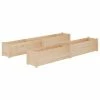 VidaXL Jardinières d'extérieur 2 pcs 200x31x31 cm Bois de pin massif