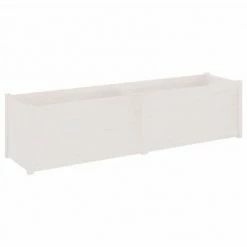 VidaXL Jardinière Blanc 200x50x50 cm Bois de pin solide