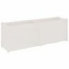 VidaXL Jardinière d'extérieur Blanc 200x50x70 cm Bois de pin massif