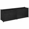 VidaXL Jardinière d'extérieur Noir 200x50x70 cm Bois de pin massif