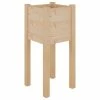 VidaXL Jardinière d'extérieur 31x31x70 cm Bois de pin massif