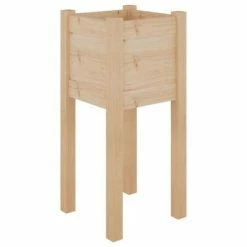 VidaXL Jardinière d'extérieur 31x31x70 cm Bois de pin massif