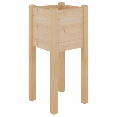 VidaXL Jardinière d'extérieur 31x31x70 cm Bois de pin massif 1 VidaXL Jardinière d'extérieur 31x31x70 cm Bois de pin massif