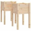 VidaXL Jardinières d'extérieur 2 pcs 40x40x70 cm Bois de pin massif