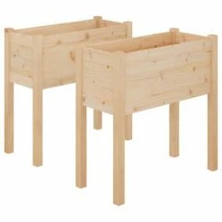 VidaXL Jardinières 2 pcs 70x31x70 cm Bois de pin massif