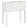 VidaXL Jardinière Blanc 70x31x70 cm Bois de pin massif