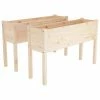 VidaXL Jardinières d'extérieur 2 pcs 110x31x70 cm Bois de pin massif