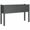 VidaXL Jardinière d'extérieur Gris 110x31x70 cm Bois de pin massif