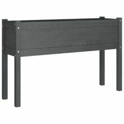 VidaXL Jardinière d'extérieur Gris 110x31x70 cm Bois de pin massif