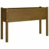 VidaXL Jardinière d'extérieur Marron miel 110x31x70 cm Bois de pin