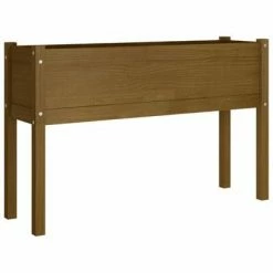 VidaXL Jardinière d'extérieur Marron miel 110x31x70 cm Bois de pin