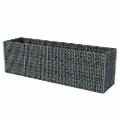 VidaXL Lit surélevé à gabion Acier 360x90x100 cm -Pots & cache-pots Soldes 2022 image 3 142553