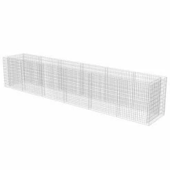 VidaXL Lit surélevé à gabion Acier galvanisé 540x90x100 cm -Pots & cache-pots Soldes 2022 image 3 143554