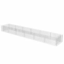 VidaXL Lit surélevé à gabion Acier galvanisé 540x90x50 cm -Pots & cache-pots Soldes 2022 image 3 143555