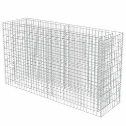 VidaXL Lit surélevé à gabion Acier galvanisé 180x50x100 cm -Pots & cache-pots Soldes 2022 image 3 143558
