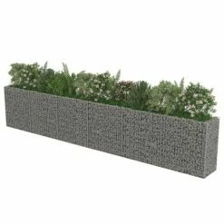 VidaXL Lit surélevé à gabion Acier galvanisé 540x50x100 cm -Pots & cache-pots Soldes 2022 image 3 143566