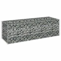 VidaXL Lit surélevé à gabion Acier galvanisé 90x30x30 cm -Pots & cache-pots Soldes 2022 image 3 145629