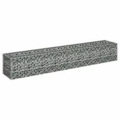 VidaXL Lit surélevé à gabion Acier galvanisé 180x30x30 cm -Pots & cache-pots Soldes 2022 image 3 145633