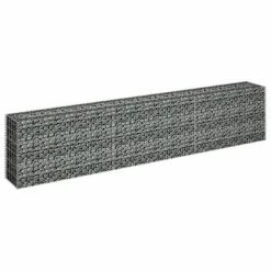 VidaXL Lit surélevé à gabion Acier galvanisé 270x30x60 cm -Pots & cache-pots Soldes 2022 image 3 145638