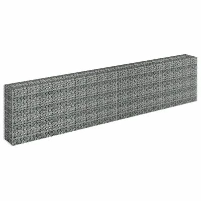 VidaXL Lit surélevé à gabion Acier galvanisé 360x30x90 cm 3 VidaXL Lit surélevé à gabion Acier galvanisé 360x30x90 cm – Image 3
