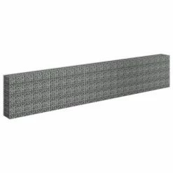 VidaXL Lit surélevé à gabion Acier galvanisé 450x30x90 cm -Pots & cache-pots Soldes 2022 image 3 145647
