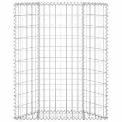 VidaXL Lit surélevé à gabion en trapèze Acier galvanisé 80x20x100 cm -Pots & cache-pots Soldes 2022 image 3 145652