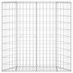 VidaXL Lit surélevé à gabion en trapèze Acier galvanisé 100x20x100 cm -Pots & cache-pots Soldes 2022 image 3 145653