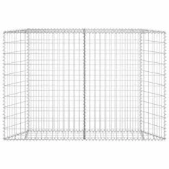 VidaXL Lit surélevé à gabion en trapèze Acier galvanisé 150x20x100 cm -Pots & cache-pots Soldes 2022 image 3 145654