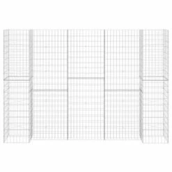 VidaXL Jardinière à gabion en H Fil d'acier 260x40x180 cm -Pots & cache-pots Soldes 2022 image 3 145664
