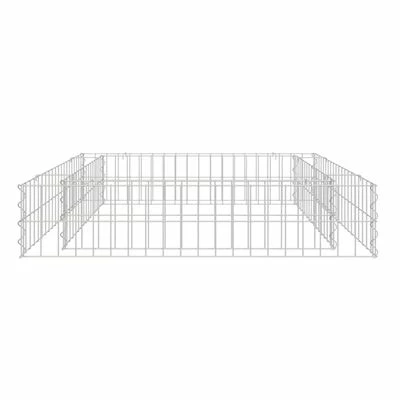 VidaXL Lit surélevé à gabion Acier galvanisé 100x100x20 cm 3 VidaXL Lit surélevé à gabion Acier galvanisé 100x100x20 cm – Image 3