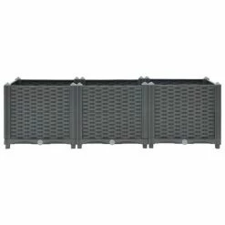 VidaXL Lit surélevé 120x40x38 cm Polypropylène -Pots & cache-pots Soldes 2022 image 3 310403