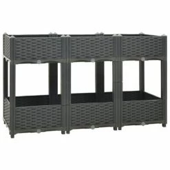 VidaXL Lit surélevé 120x40x71 cm Polypropylène 8 VidaXL Lit surélevé 120x40x71 cm Polypropylène -Pots & cache-pots Soldes 2022 image 3 310407