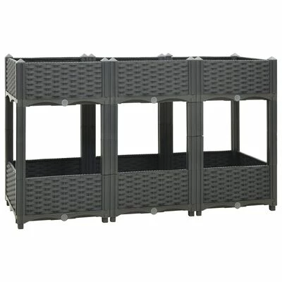 VidaXL Lit surélevé 120x40x71 cm Polypropylène 3 VidaXL Lit surélevé 120x40x71 cm Polypropylène – Image 3