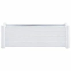 VidaXL Lit surélevé de jardin PP Blanc 100x43x35 cm -Pots & cache-pots Soldes 2022 image 3 313975