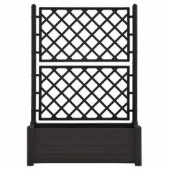 VidaXL Jardinière avec treillis 100x43x142 cm PP Anthracite -Pots & cache-pots Soldes 2022 image 3 313985