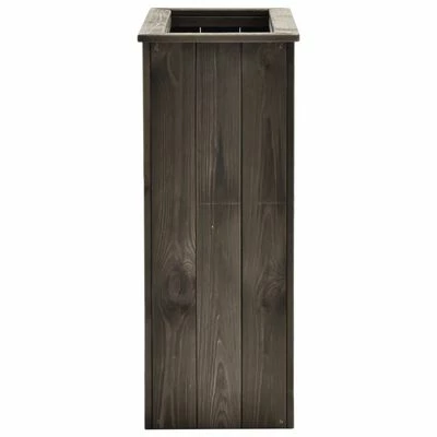 VidaXL Lit surélevé Gris foncé 74x32x80 cm Bois de pin massif 3 VidaXL Lit surélevé Gris foncé 74x32x80 cm Bois de pin massif – Image 3