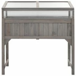 VidaXL Lit surélevé avec serre 110x54x120 cm Bois de sapin massif -Pots & cache-pots Soldes 2022 image 3 316472