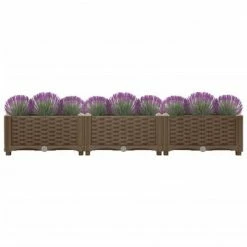 VidaXL Lit surélevé 120x40x23 cm Polypropylène 8 VidaXL Lit surélevé 120x40x23 cm Polypropylène -Pots & cache-pots Soldes 2022 image 3 316513