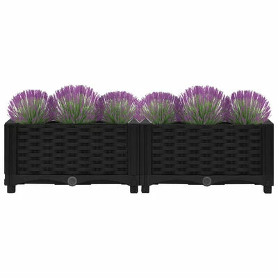 VidaXL Lit surélevé 80x40x23 cm Polypropylène 3 VidaXL Lit surélevé 80x40x23 cm Polypropylène – Image 3