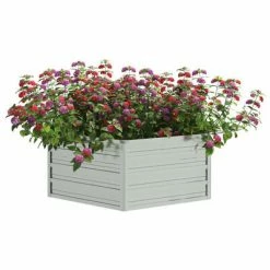 VidaXL Lit surélevé de jardin 129x45 cm Acier galvanisé Argenté 8 VidaXL Lit surélevé de jardin 129x45 cm Acier galvanisé Argenté -Pots & cache-pots Soldes 2022 image 3 316881