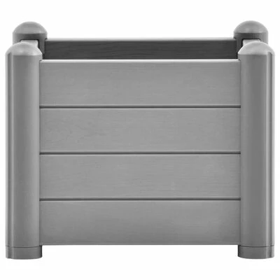 VidaXL Lit surélevé de jardin PP Gris pierre 43x43x35 cm 3 VidaXL Lit surélevé de jardin PP Gris pierre 43x43x35 cm – Image 3