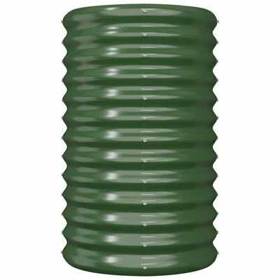 VidaXL Jardinière de jardin Acier enduit de poudre 40x40x68 cm Vert 3 VidaXL Jardinière de jardin Acier enduit de poudre 40x40x68 cm Vert – Image 3