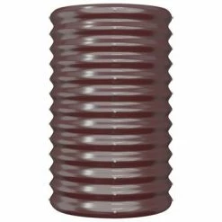 VidaXL Jardinière de jardin Acier enduit de poudre 40x40x68 cm Marron -Pots & cache-pots Soldes 2022 image 3 318850