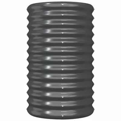 VidaXL Jardinière Acier enduit de poudre 40x40x68 cm Anthracite 3 VidaXL Jardinière Acier enduit de poudre 40x40x68 cm Anthracite – Image 3