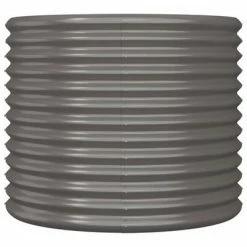 VidaXL Jardinière de jardin Acier enduit de poudre 80x80x68 cm Gris -Pots & cache-pots Soldes 2022 image 3 318859